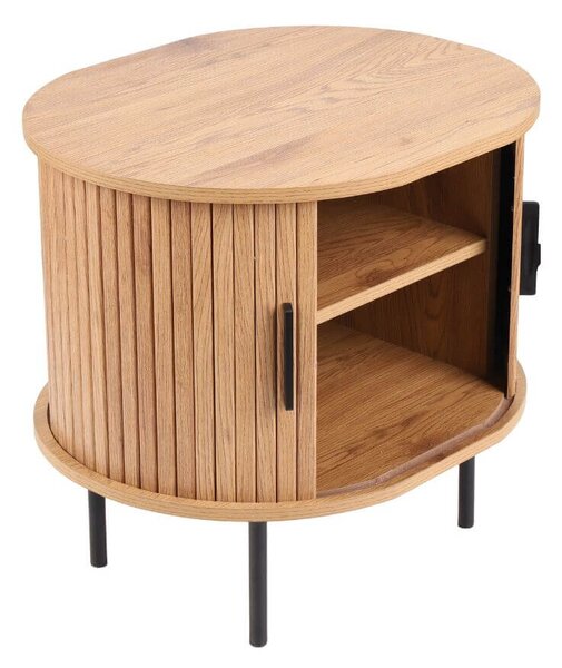 Szafka nocna Loftwood (320), dziki dąb, lamele