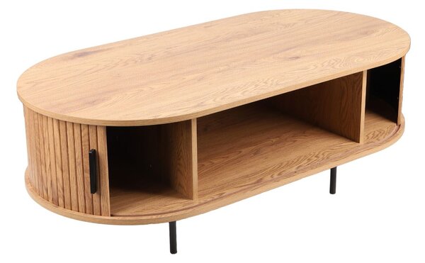 Stolik kawowy Loftwood (4806), dziki dąb, lamele