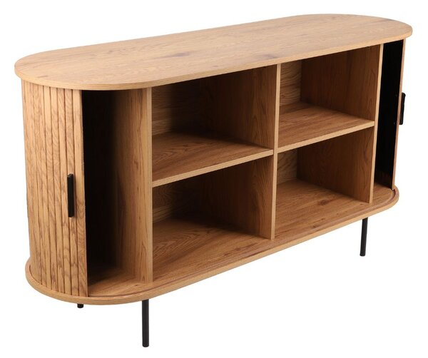 Szeroka komoda Loftwood (4802), dziki dąb, 140 cm, lamele