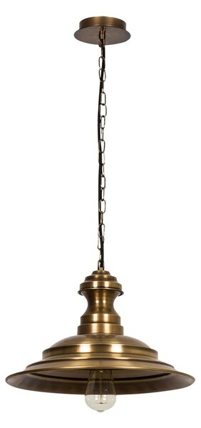 Lampa wisząca w kolorze brązu z metalowym kloszem ø 39 cm Obyla – Opviq lights