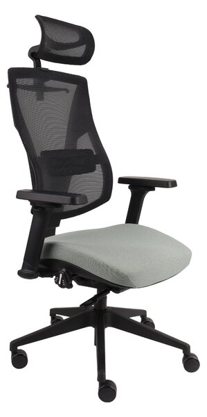 Fotel Futura 4S Plus Black, ergonomiczny, do biura, do gabinetu