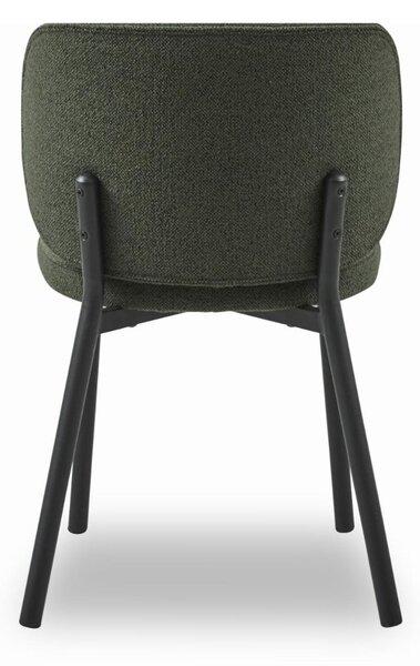 Krzesło do jadalni Swan (47521002), zielone, boucle