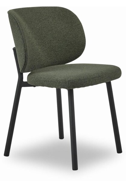 Krzesło do jadalni Swan (47521002), zielone, boucle