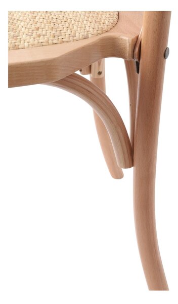 Krzesło drewniane Solido light, rattan, sztaplowany