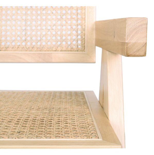 Krzesło drewniane Stella light z plecionką wiedeńską, rattan