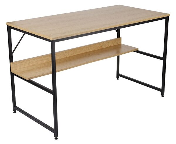 Biurko Modern S04 (60x120x74 cm), do pracy, do nauki, loftowe z półką
