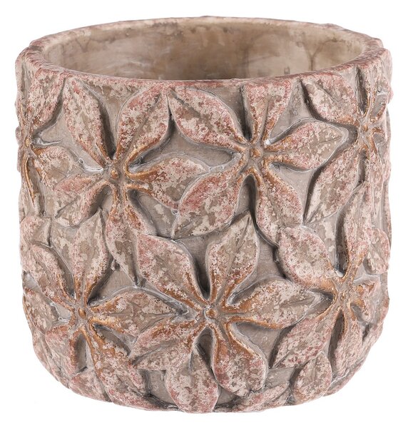 Betonowa doniczka Flower M, 15 x 13 cm, śred. 15 cm