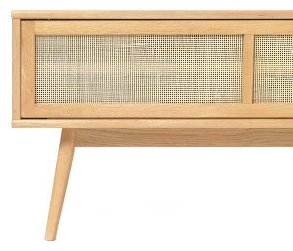 Drewniana szafka rtv Barrali (46730200), 150 cm, naturalny dąb