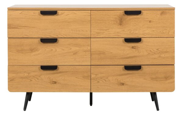Komoda z szufladami Radis 120 cm (CD01), dziki dąb