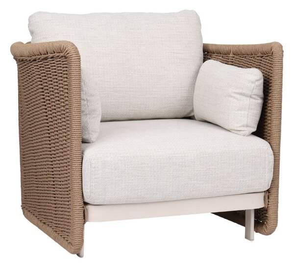 Zestaw ogrodowy Corsica: 3-osobowa sofa, 2 fotele i stolik kawowy, 5 osobowy