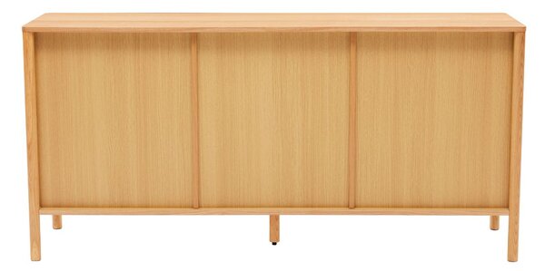Komoda Blair 160 cm, naturalny dąb, 3 szuflady i szafka