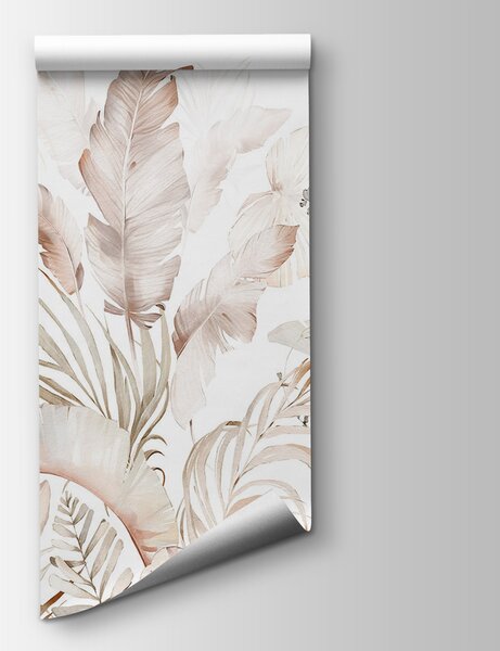 Fototapeta Eleganckie elementy botaniczne w delikatnych odcieniach, Fototapety Las, Popularne Fototapety, u93967 - Tapeko.pl