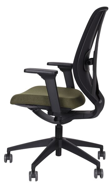 Ergonomiczny fotel biurowy 4U BS, na kółkach, obrotowy, krzesło biurowe