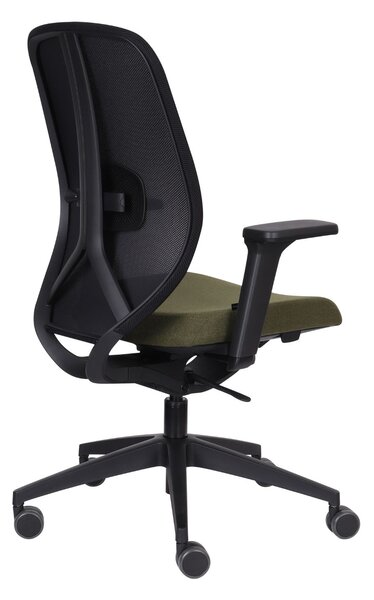 Ergonomiczny fotel biurowy 4U BS, na kółkach, obrotowy, krzesło biurowe