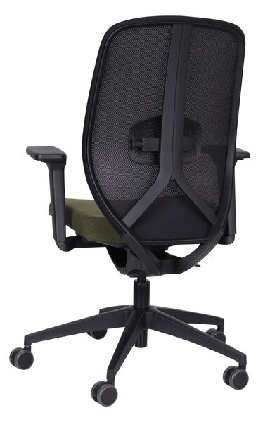 Ergonomiczny fotel biurowy 4U BS, na kółkach, obrotowy, krzesło biurowe