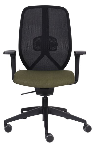 Ergonomiczny fotel biurowy 4U BS, na kółkach, obrotowy, krzesło biurowe