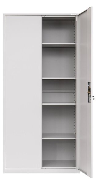 Metalowa szafa na klucz biurowa na dokumenty Geneva Grey