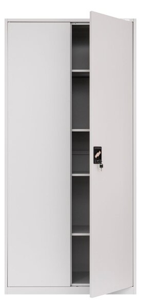 Metalowa szafa na klucz biurowa na dokumenty Geneva Grey