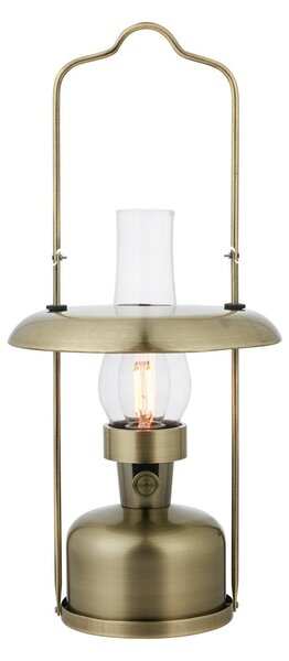 Lampa Stołowa Markslöjd, Fanos, ściemnialny, antyczny mosiądz, salon, metal, antyczny