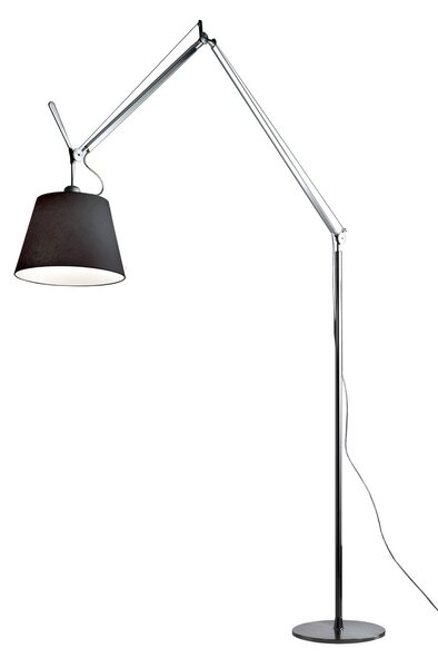 Lampa Podłogowa Artemide, ściemnialny, metaliczny, salon, aluminium