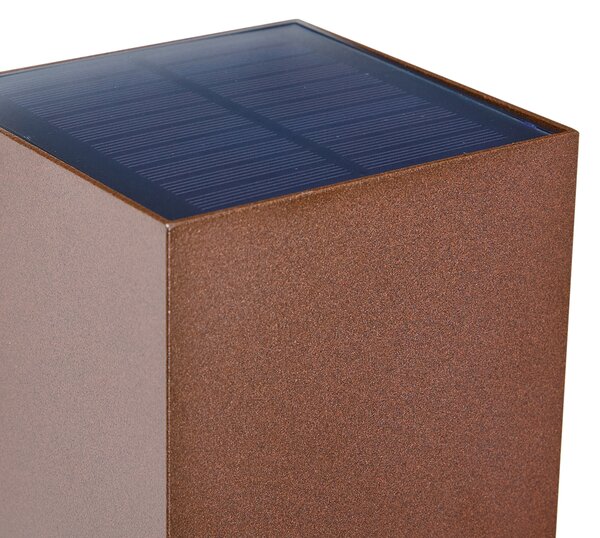 Zewnętrzna lampa ścienna rdzawobrązowa z LED IP65 Solarna - Charlene