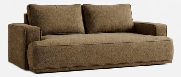 Sofa RozkÅadana Kanapa z FunkcjÄ Spania Dwuosobowa Do Salon BrÄ zowa CAMELIA