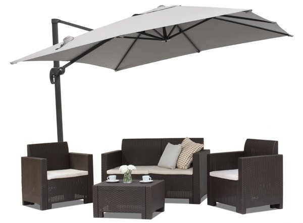 Parasol ogrodowy Siena 2,5x2,5m szary Garden Point