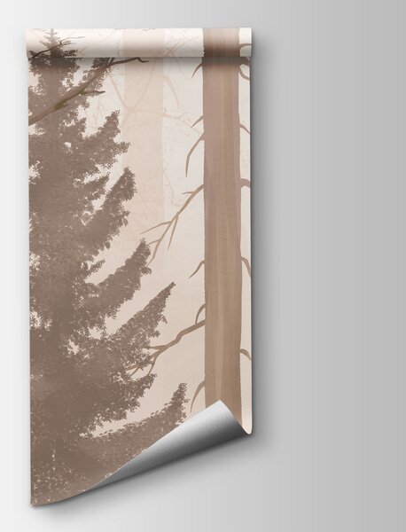 Fototapeta Zamglony las z drzewami, Fototapety Natura, Popularne Fototapety, t00978v1 - Tapeko.pl