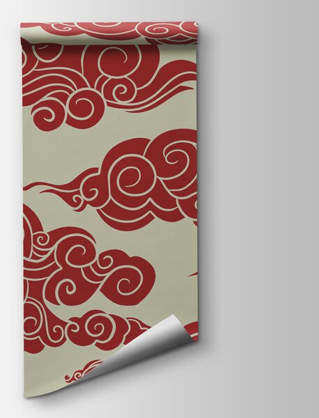 Fototapeta Wzór czerwonych chmur, Fototapety Niebo, Popularne Fototapety, t00982 - Tapeko.pl
