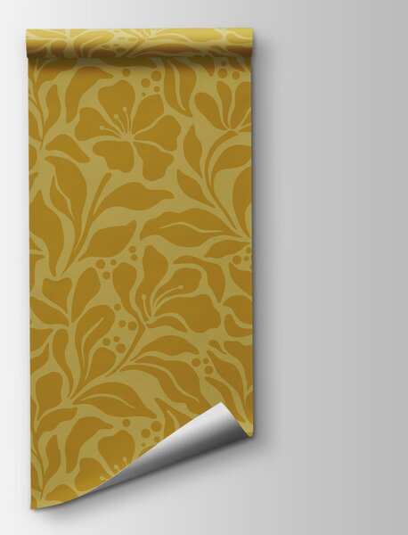 Fototapeta Żółto-biały wzór, Fototapety design, Popularne Fototapety, t00983 - Tapeko.pl