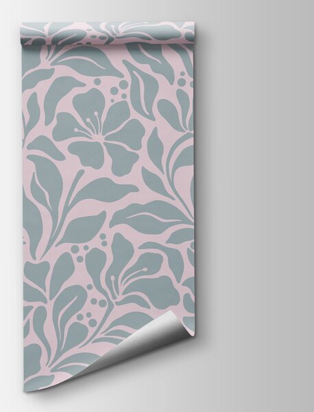 Fototapeta Wzór kwiatowy na białym tle, Fototapety design, Popularne Fototapety, t00983v2 - Tapeko.pl