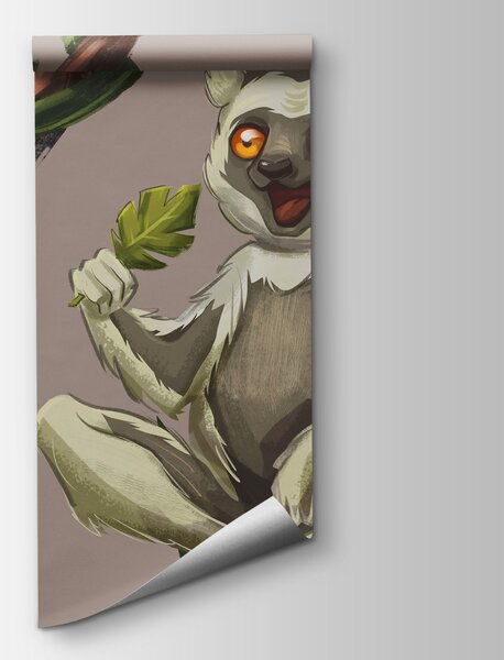 Fototapeta Grupa lemurów na gałęzi drzewa, Fototapety z zwierzętami, Popularne Fototapety, t00992 - Tapeko.pl