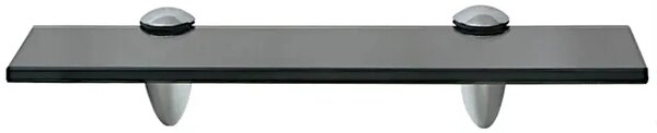 Czarna solidna półka szklana 30x10 K4-B36