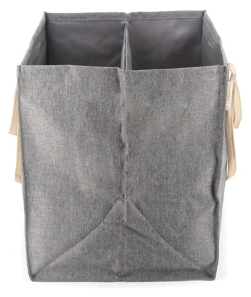 Szary tekstylny kosz na pranie 71 l Laundry Hub Tweed duplo – Rolser