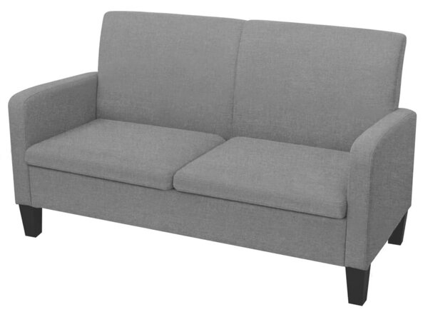 Kanapa 2-osobowa, ciemnoszara, 135x65x76 cm
