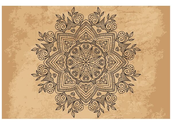 Tapeta Mandala ze starożytnym akcentem