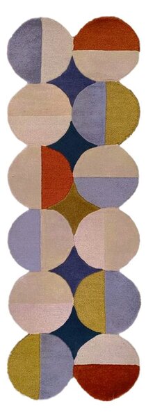 Wełniany chodnik tkany ręcznie 80x230 cm Mia Ellipse – Flair Rugs