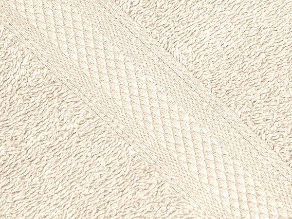 1x Ręcznik kąpielowy CLARYSSE ELEGANCE 70x140 cm + 1x ręcznik CLARYSSE 60x110 cm 100% bawełna, kremowy
