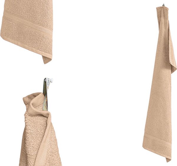 Ręcznik CLARYSSE ELEGANCE 70x140 cm piaskowy, 100% bawełna