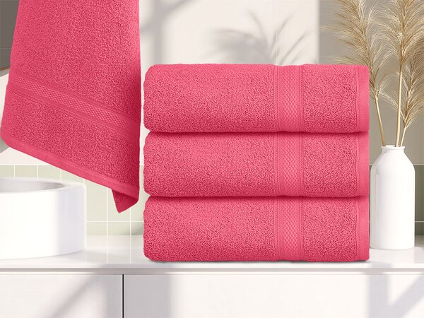 Ręcznik CLARYSSE ELEGANCE 60x110 cm koralowy, 100% bawełna