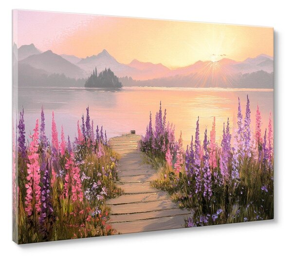 Obraz 113x85 cm Lupine Shore – Styler