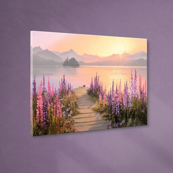 Obraz 113x85 cm Lupine Shore – Styler