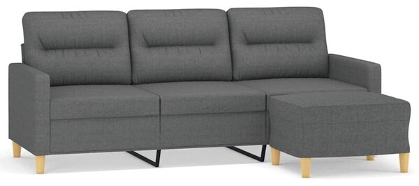 Sofa 3-osobowa z podnÃ³Å¼kiem, ciemnoszary, 180 cm, tkaninÄ