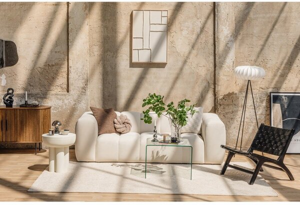 Szara aksamitna sofa 225 cm Cube – Bonami Selection