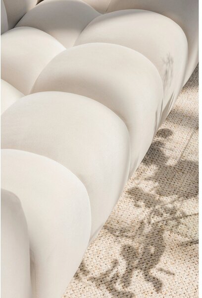 Szara aksamitna sofa 225 cm Cube – Bonami Selection
