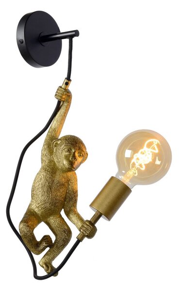 Klimatyczna lampa ścienna złota małpa MHL0-598