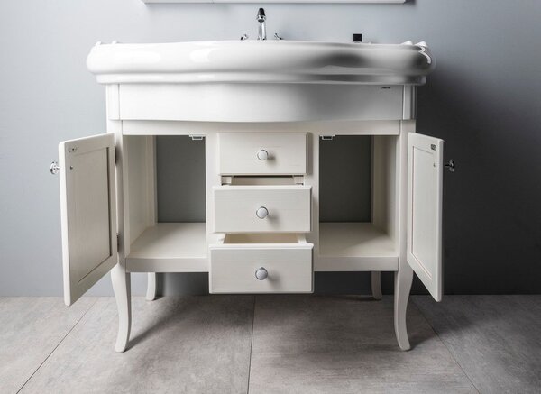 Biała ceramiczna umywalka 100x54,5 cm Retro – Sapho
