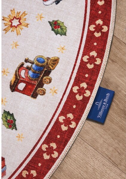 Czerwony okrągły dywan ze świątecznym motywem ø 150 cm Red Christmas – Villeroy&Boch