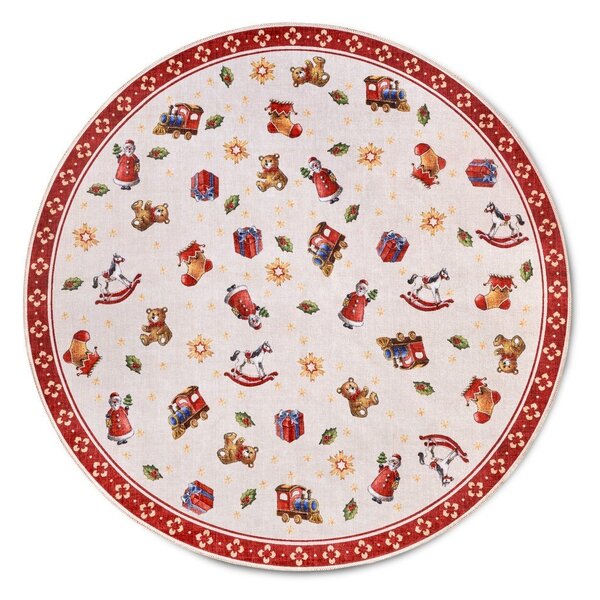 Czerwony okrągły dywan ze świątecznym motywem ø 150 cm Red Christmas – Villeroy&Boch