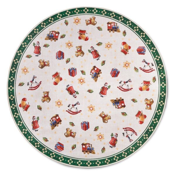 Zielony okrągły dywan ze świątecznym motywem ø 150 cm Green Christmas – Villeroy&Boch